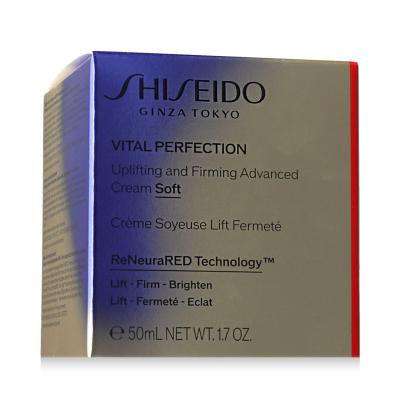 Shiseido Vital Perfection Uplifting &amp; Firming Advanced Cream Soft Nappali arckrém nőknek 50 ml
