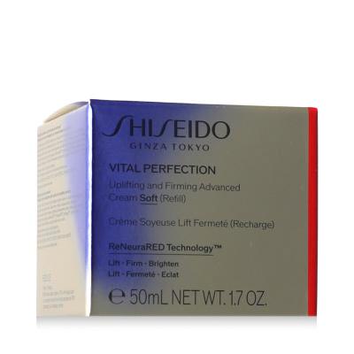 Shiseido Vital Perfection Uplifting &amp; Firming Advanced Cream Soft Nappali arckrém nőknek Refill 50 ml