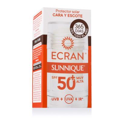Ecran Sunnique Face and Neckline Sunscreen Stick SPF50+ Fényvédő készítmény arcra 30 ml