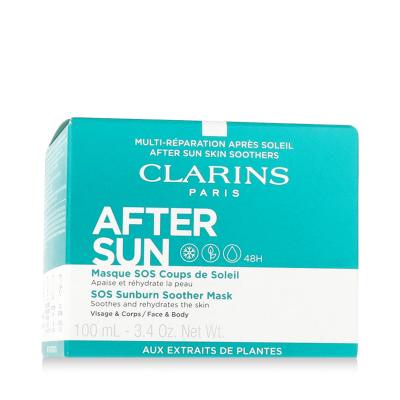 Clarins After Sun SOS Sunburn Soother Mask Napozás utáni készítmény nőknek 100 ml