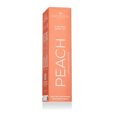COCOSOLIS Suntan &amp; Body Oil Peach Fényvédő készítmény testre nőknek 100 ml