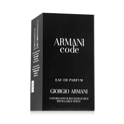 Giorgio Armani Code Eau de Parfum férfiaknak Utántölthető 50 ml