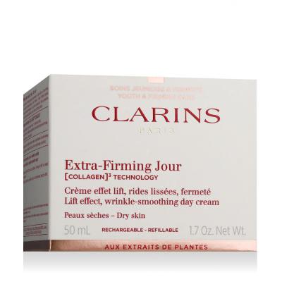 Clarins Extra-Firming Jour Lift Effect, Wrinkle Smoothing Day Cream Nappali arckrém nőknek Utántölthető 50 ml