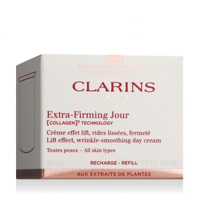 Clarins Extra-Firming Jour Lift Effect, Wrinkle Smoothing Day Cream Nappali arckrém nőknek Refill 50 ml