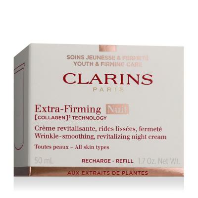 Clarins Extra-Firming Nuit Wrinkle Smoothing Revitalizing Night Cream Éjszakai arckrémek nőknek Refill 50 ml