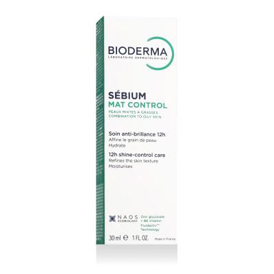 BIODERMA Sébium Mat Control 12h Shine-Control Care Nappali arckrém nőknek 30 ml