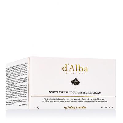 d'Alba White Truffle Double Serum &amp; Cream Nappali arckrém nőknek 70 g