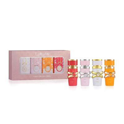 Lattafa Yara Collection Ajándékcsomagok EDP Yara 5 ml + EDP Yara Candy 5 ml + EDP Yara Moi 5 ml + EDP Yara Tous 5 ml