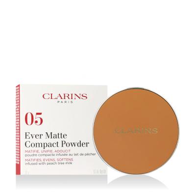 Clarins Ever Matte Compact Powder Púder nőknek 10 g Változat 05 Medium Deep