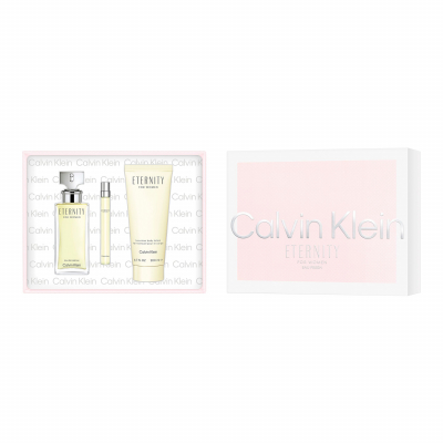 Calvin Klein Eternity Ajándékcsomagok Eau de Parfum 100 ml + testápoló tej 200 ml + Eau de Parfum 10 ml