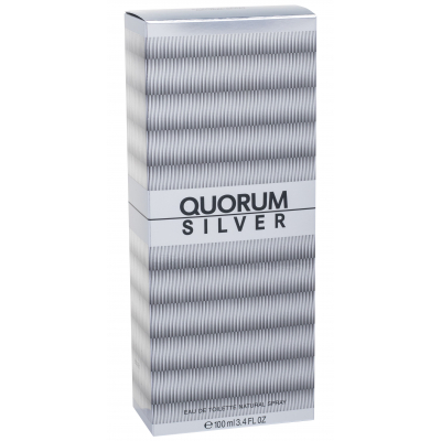 Antonio Puig Quorum Silver Eau de Toilette férfiaknak 100 ml