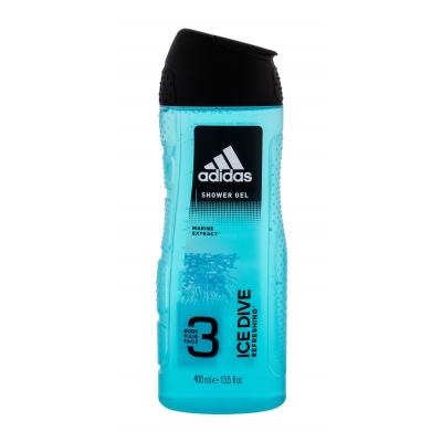 Adidas Ice Dive 3in1 Tusfürdő férfiaknak 400 ml