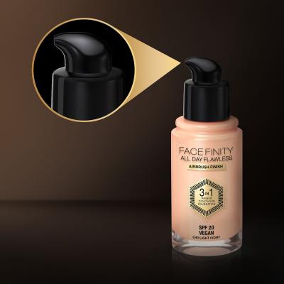 Max Factor Facefinity All Day Flawless SPF20 Alapozó nőknek 30 ml Változat N75 Golden