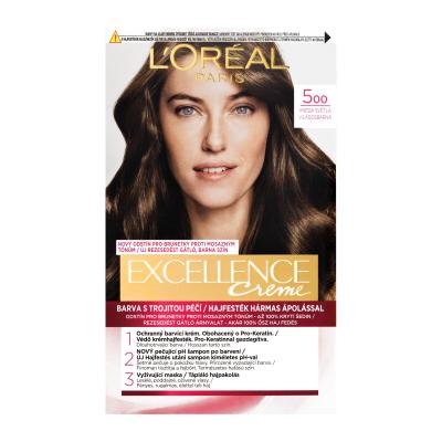 L&#039;Oréal Paris Excellence Creme Triple Protection Hajfesték nőknek 48 ml Változat 400 Brown