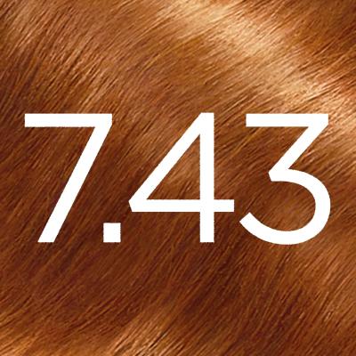 L&#039;Oréal Paris Excellence Creme Triple Protection Hajfesték nőknek 48 ml Változat 7,43 Dark Copper Gold Blonde