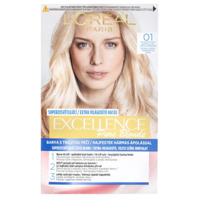 L&#039;Oréal Paris Excellence Creme Triple Protection Hajfesték nőknek 48 ml Változat 01 Lightest Natural Blonde