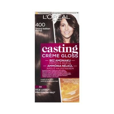 L&#039;Oréal Paris Casting Creme Gloss Hajfesték nőknek 48 ml Változat 400 Dark Brown