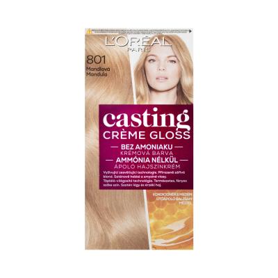 L&#039;Oréal Paris Casting Creme Gloss Glossy Blonds Hajfesték nőknek 48 ml Változat 801 Silky Blonde