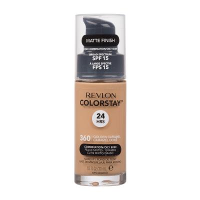 Revlon Colorstay Combination Oily Skin SPF15 Alapozó nőknek 30 ml Változat 360 Golden Caramel