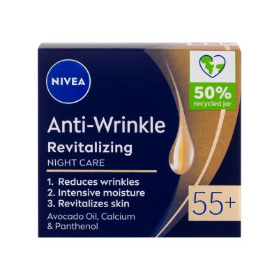 Nivea Anti-Wrinkle Revitalizing Éjszakai szemkörnyékápoló krém nőknek 50 ml