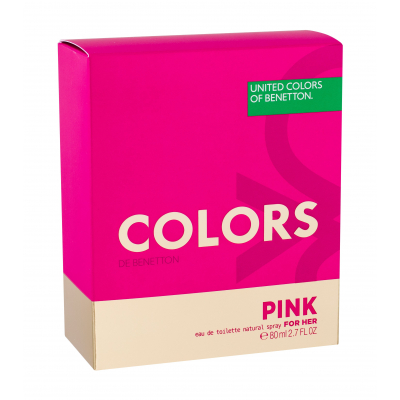 Benetton Colors de Benetton Pink Eau de Toilette nőknek 80 ml