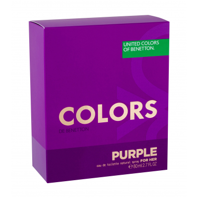 Benetton Colors de Benetton Purple Eau de Toilette nőknek 80 ml