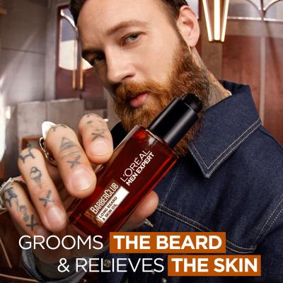 L&#039;Oréal Paris Men Expert Barber Club Long Beard &amp; Skin Oil Szakállápoló olaj férfiaknak 30 ml