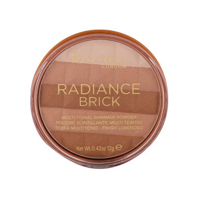 Rimmel London Radiance Brick Bronzosító nőknek 12 g Változat 001 Light