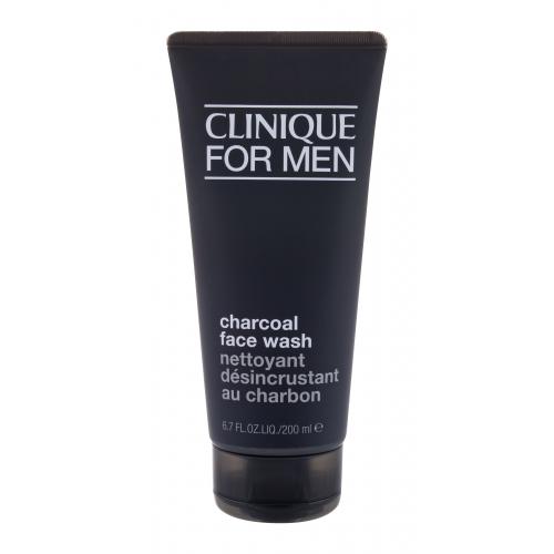 Clinique For Men Charcoal Face Wash 200 ml arctisztítógél férfiaknak Zsíros; Aknés problémás bőr