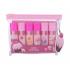 2K Lip Balm Gift Set Ajándékcsomagok ajakbalzsam 6 x 4,2 g + kozmetikai táska