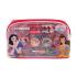 Lip Smacker Disney Princess Essential Makeup Bag Ajándékcsomagok szájfény 2 x 2 ml + krémes szájfény 2 x 0,8 g + bőrélénkítő krém 3 x 1,6 g + gyűrű 2 db + medál + applikátor + kozmetikai táska