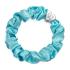 By Eloise London Silk Scrunchie Silver Heart Hajgumi nőknek 1 db Változat Turquoise