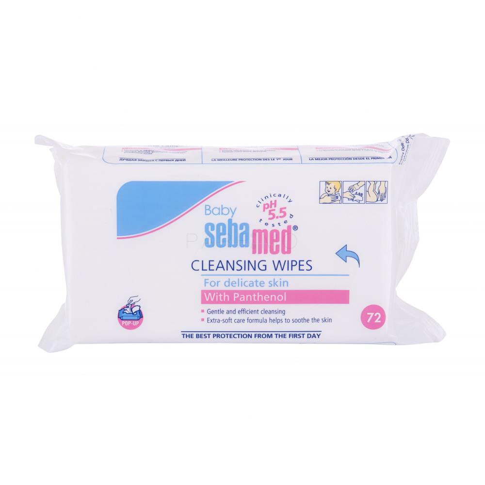 SebaMed Baby Cleansing Wipes Sminkeltávolító nedves törlőkendők