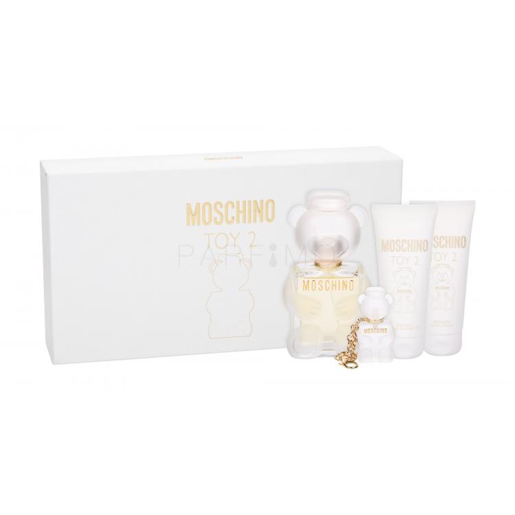 Moschino Toy 2 Ajándékcsomagok Eau de Parfum 100 ml + testápoló tej 100 ml + tusfürdő 100 ml + kulcstartó