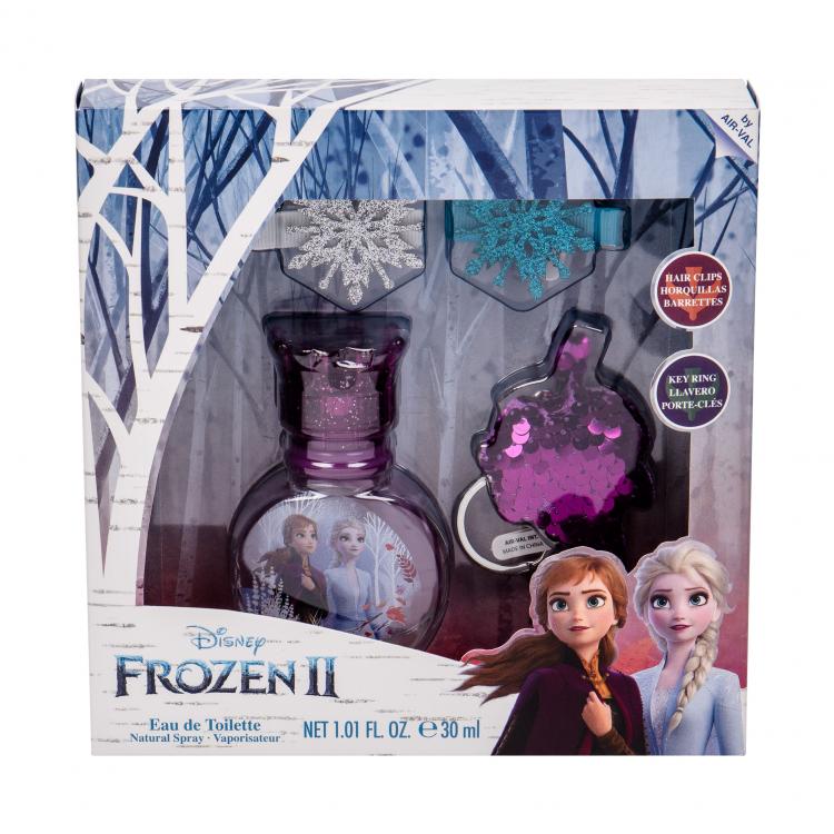 Disney Frozen II Ajándékcsomagok Eau de Toilette 30 ml + kulcstartó + hajcsat 2 db