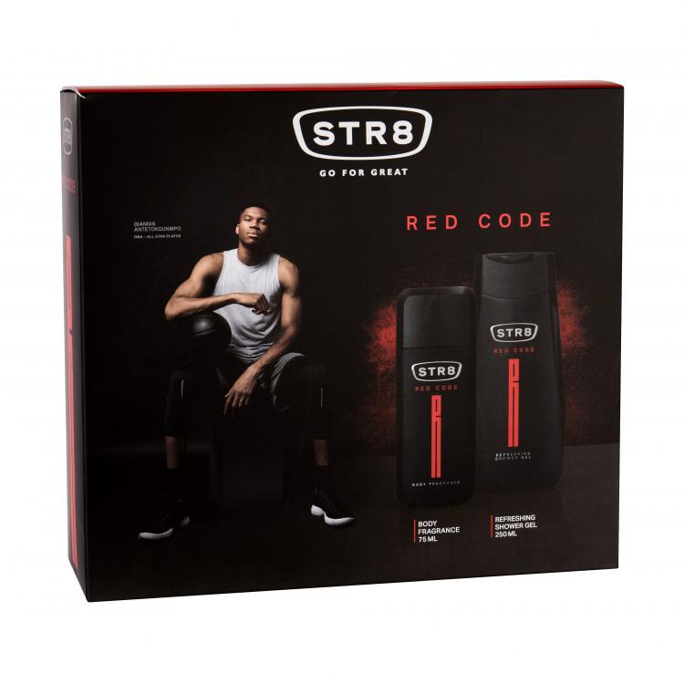 STR8 Red Code Ajándékcsomagok dezodor 75 ml + tusfürdő 250 ml