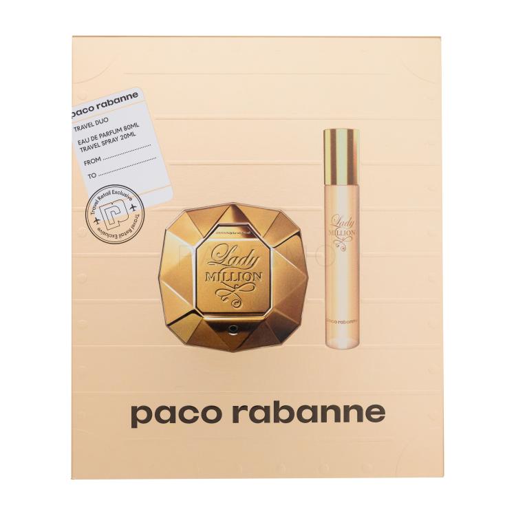 Paco Rabanne Lady Million Ajándékcsomagok Eau de Parfum 80 ml + Eau de Parfum 20 ml