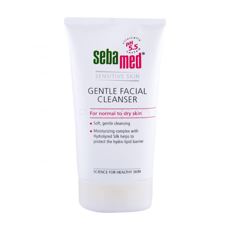 SebaMed Sensitive Skin Gentle Facial Cleanser Normal Skin Arctisztító gél nőknek 150 ml
