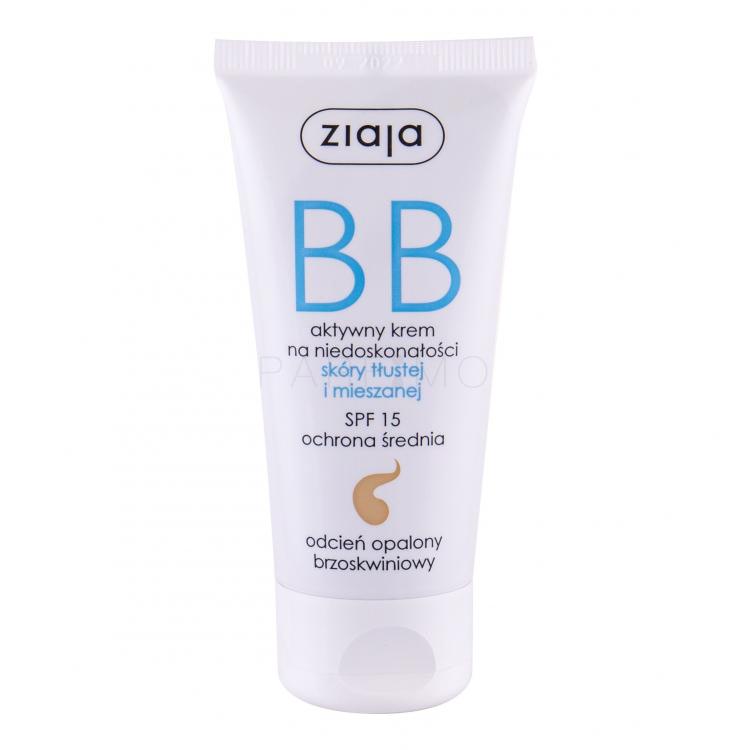 Ziaja BB Cream Oily and Mixed Skin SPF15 BB krém nőknek 50 ml Változat Dark