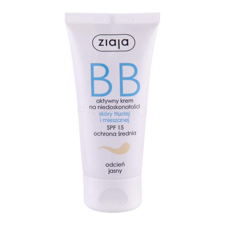 Ziaja BB Cream Oily and Mixed Skin SPF15 BB krém nőknek 50 ml Változat Light