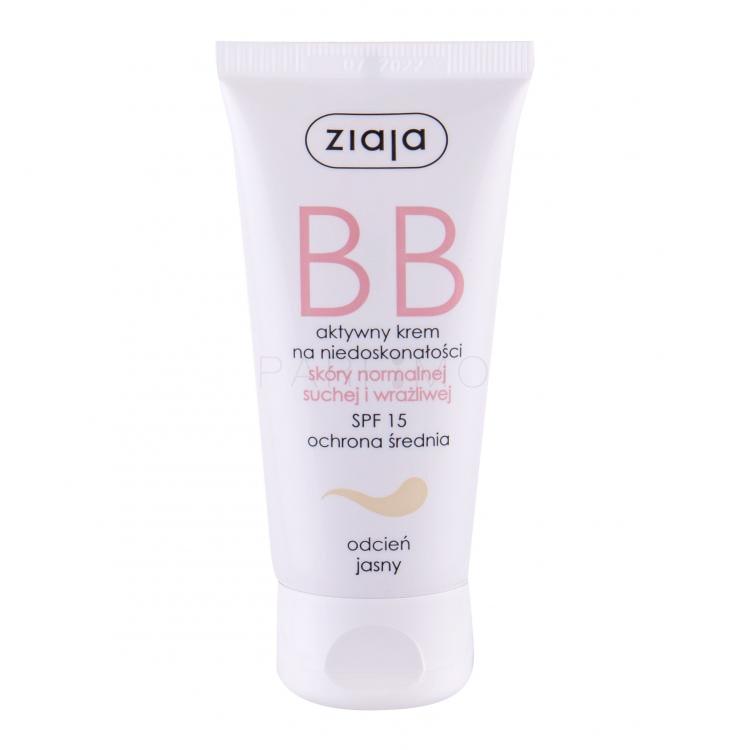 Ziaja BB Cream Normal and Dry Skin SPF15 BB krém nőknek 50 ml Változat Light
