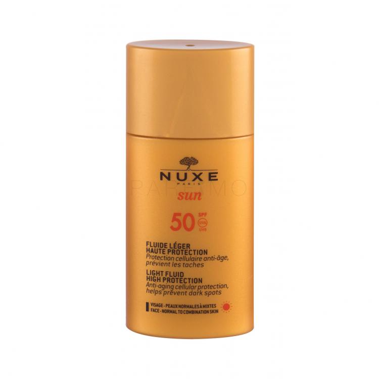 NUXE Sun Light Fluid SPF50 Fényvédő készítmény arcra 50 ml