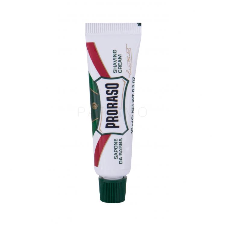 PRORASO Green Shaving Cream Borotvakrém férfiaknak 10 ml