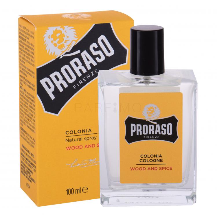 PRORASO Wood &amp; Spice Eau de Cologne férfiaknak 100 ml