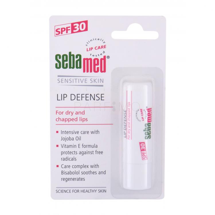SebaMed Sensitive Skin Lip Defense SPF30 Ajakbalzsam nőknek 4,8 g