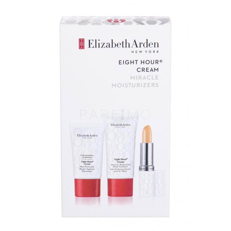 Elizabeth Arden Eight Hour Cream Skin Protectant Ajándékcsomagok nappali arcápoló 15 ml + ajakbalzsam SPF15 3,7 g + kézkrém 30 ml