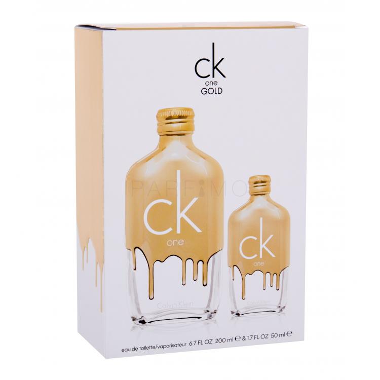 Calvin Klein CK One Gold Ajándékcsomagok Eau de Toilette 200 ml + Eau de Toilette 50 ml