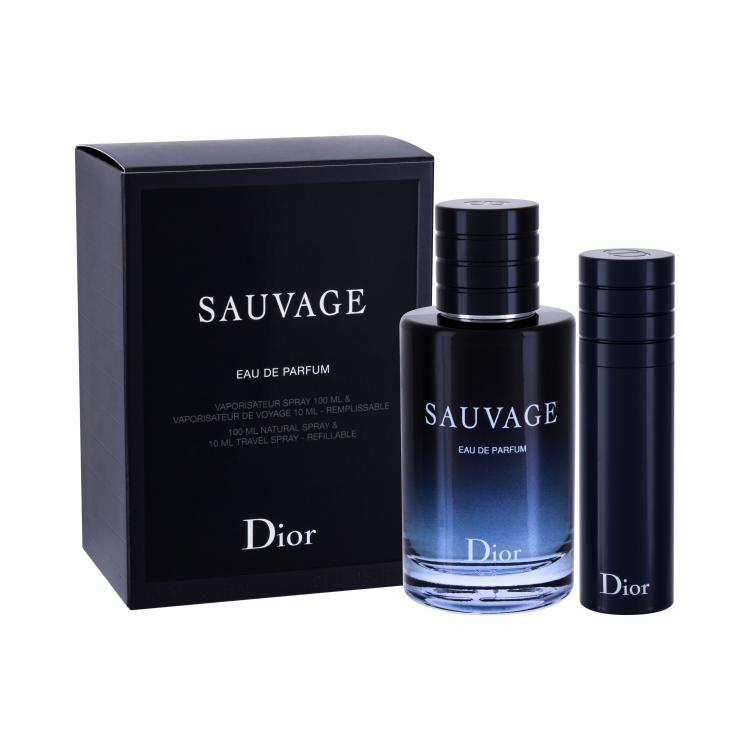 Christian Dior Sauvage Ajándékcsomagok Eau de Parfum 100 ml + utántölthető Eau de Parfum 10 ml