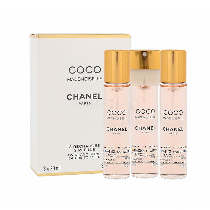Chanel Coco Mademoiselle Eau de Toilette nőknek Refill 3x20 ml