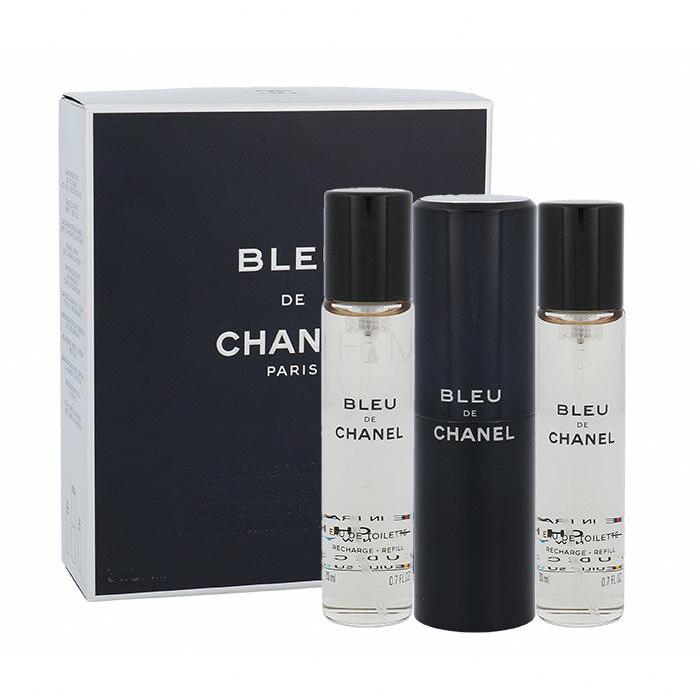 Chanel Bleu de Chanel Eau de Toilette férfiaknak Twist and Spray 3x20 ml